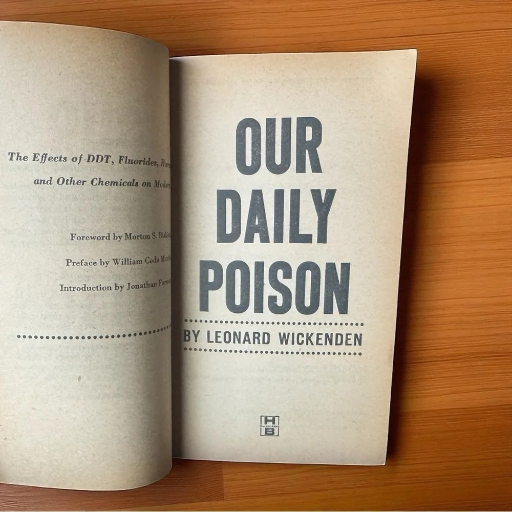Our Daily Poison – Leonard Wickenden (1961, Hillman Books, Vintage Paperback)